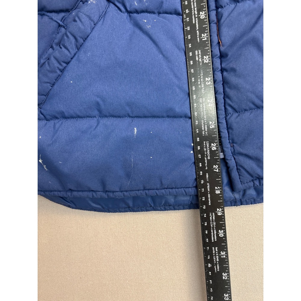 Vintage Lee Storm Rider Puffer Vest Mens XL Navy Blue Quilted Western USA - Picture 4 of 6
